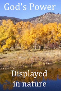 God's Power displayed in Nature