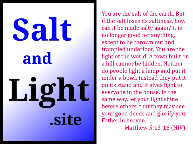 Salt and Light Logo with Matthew 5:13-16